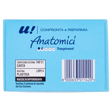 20 Proteggi Slip Anatomici U! Confronta e Risparmia
